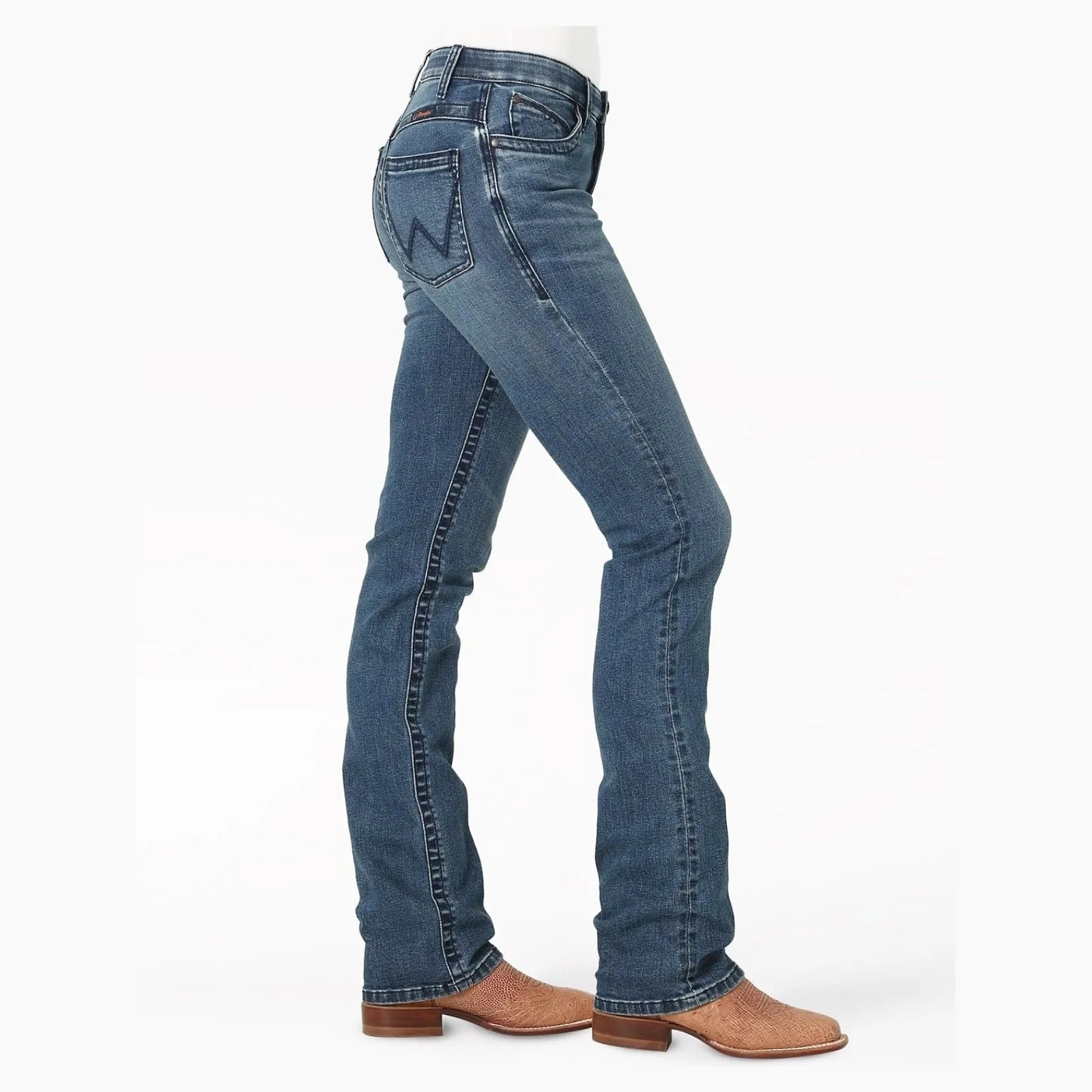 Wrangler Women’s Jeans Willow Ultimate Riding Mid-Rise Bootcut Scarlett - Image 2