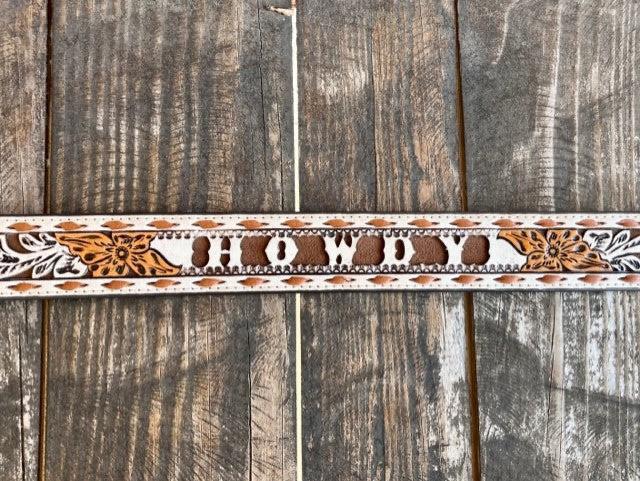 Angel Ranch Women's Tooled Leather Belt - Image 2