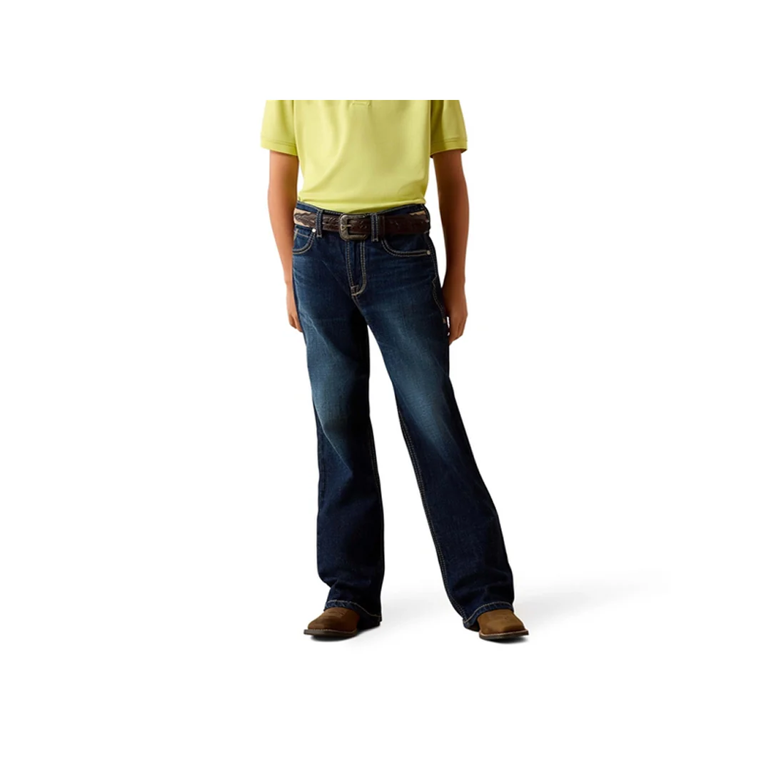 Ariat Boy's B4 Relaxed Oliver Boot Cut Jeans - Image 3