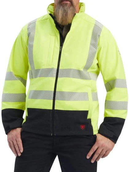 Ariat Men's Work Jacket Hi-Vis Flame Resistant Modacrylic CAT3 Vernon