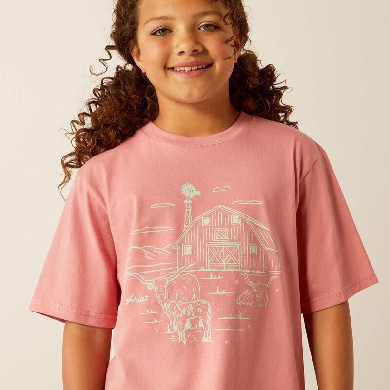 Ariat Girl's Farm Scene Short Sleeve T-Shirt-CLEARANCE
