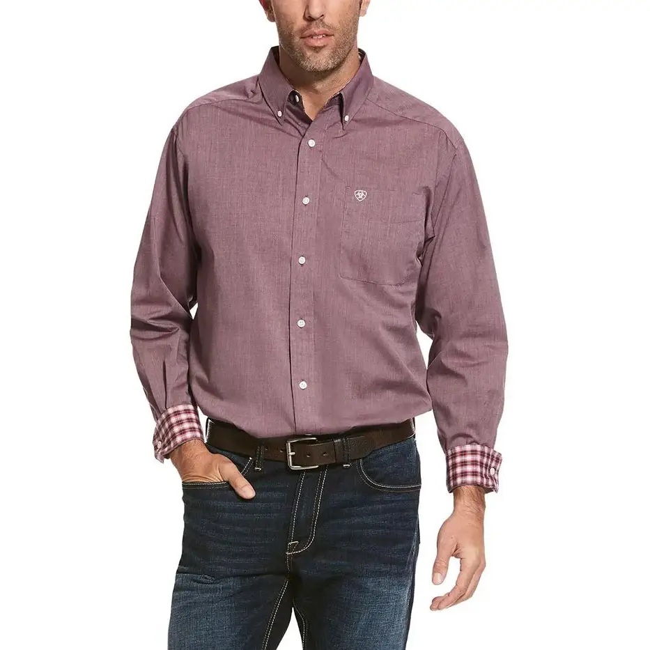 Ariat Men’s Shirt Long Sleeve Wrinkle Free Button Up
