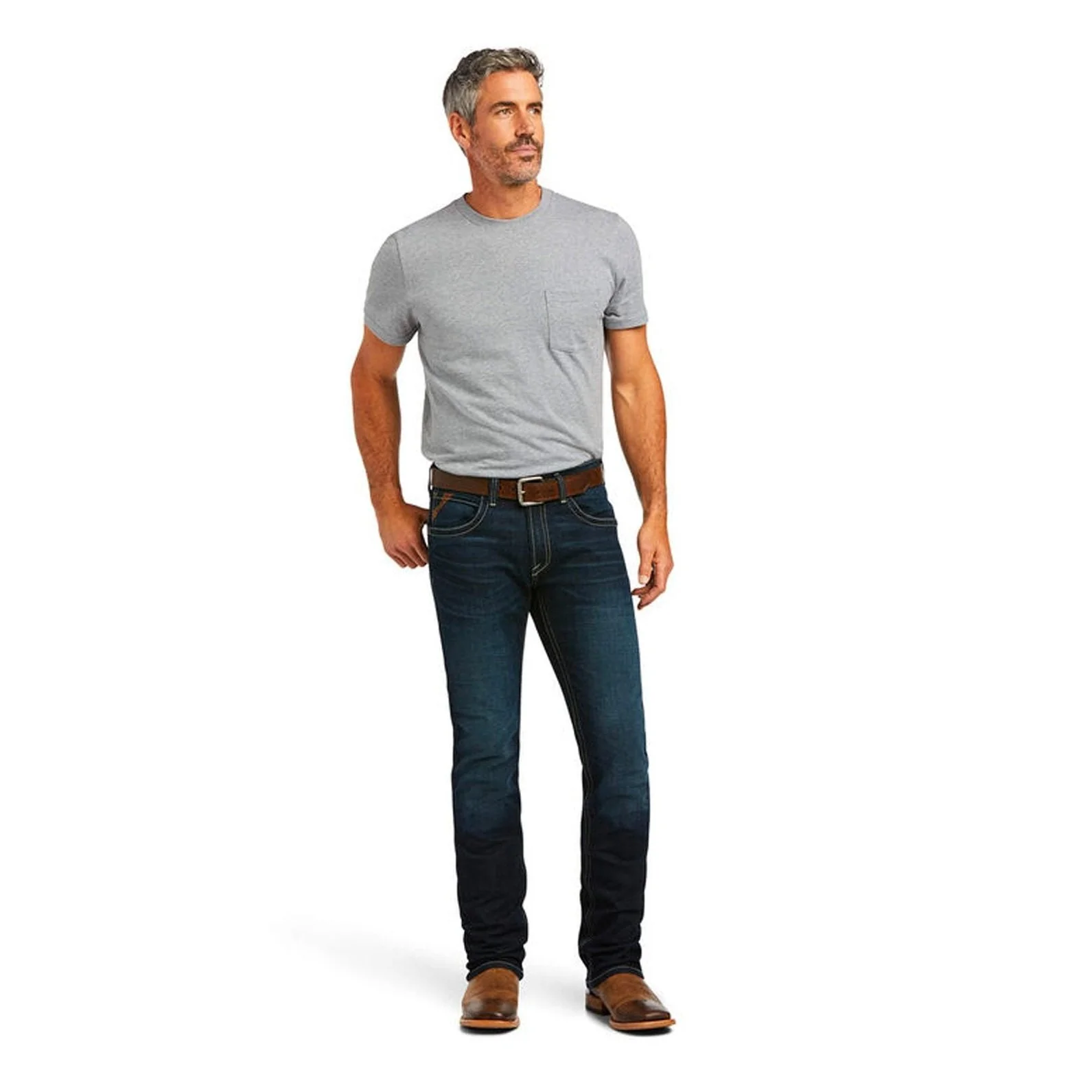 Ariat Men’s Jeans M5 Straight Leg Marshall Stackable - Image 3