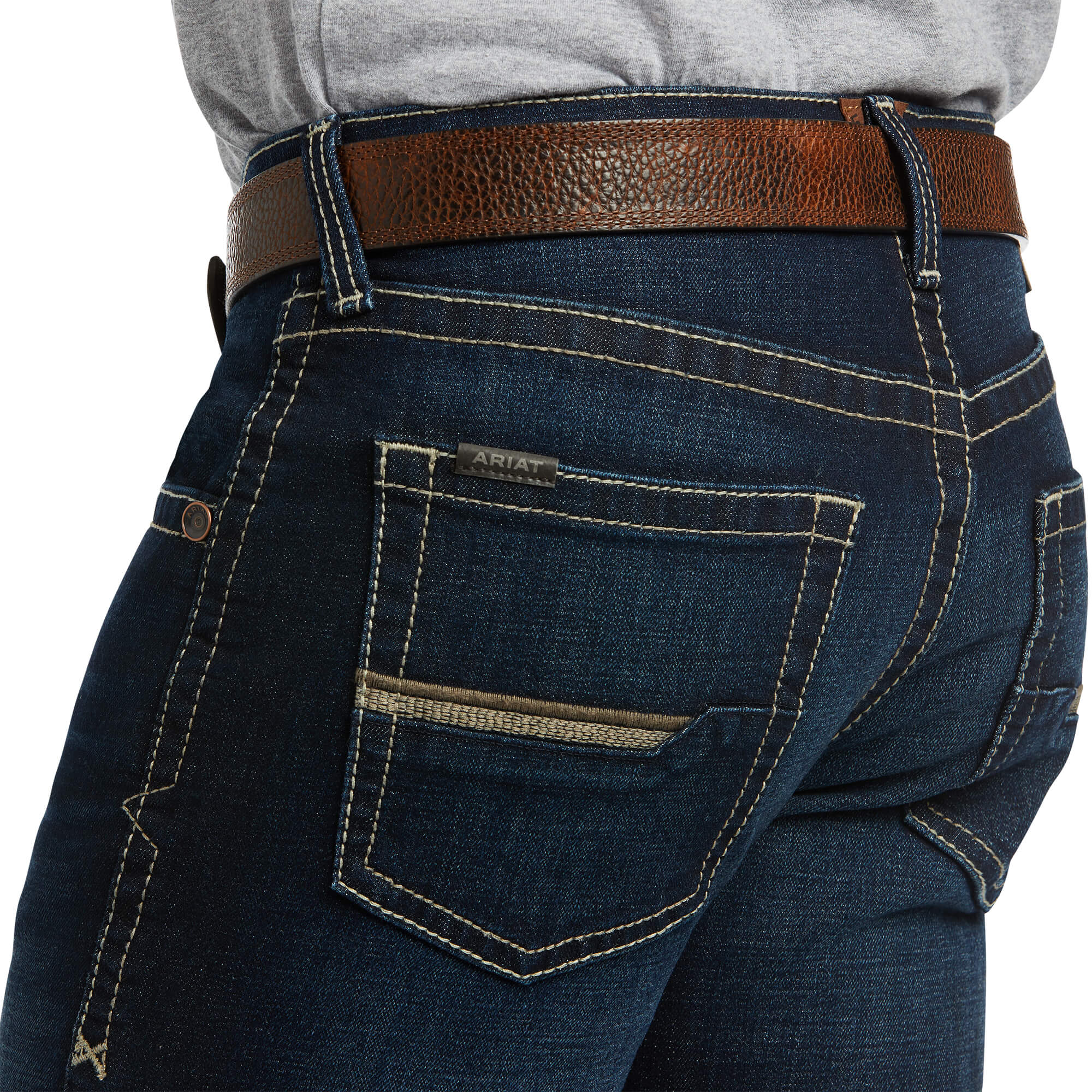 Ariat Men’s Jeans M5 Straight Leg Marshall Stackable - Image 4