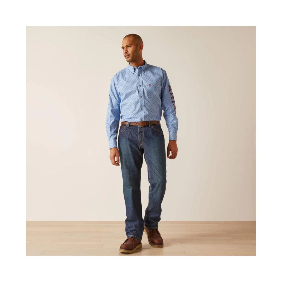 Ariat Men's Flame Resistant Gunner Logo Long Sleeve Work Shirt - CLEARANCE - Image 4