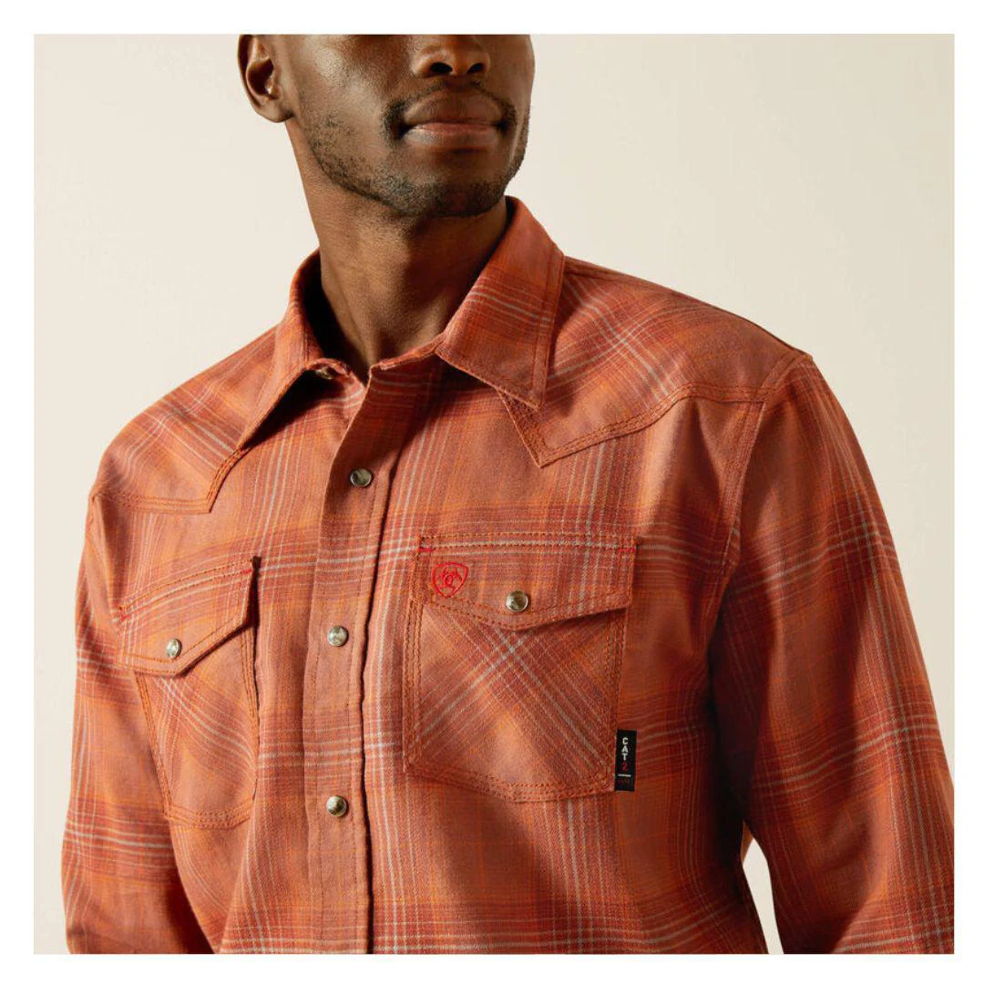 Ariat Men's Flame Resistant Wayne Retro Fit Snap Work Shirt - Image 4