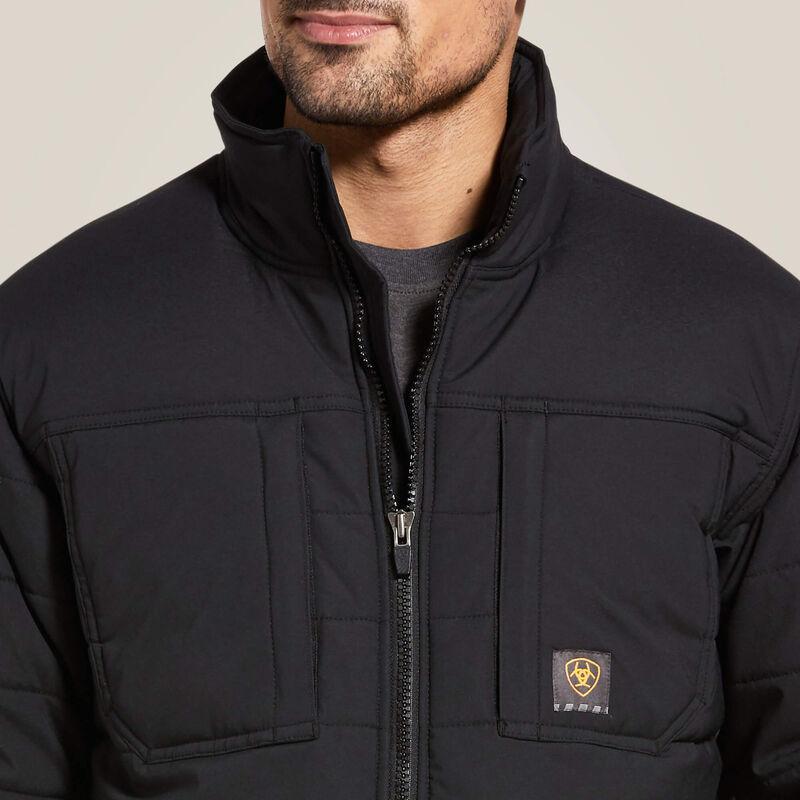 Ariat Mens' Jacket Rebar Valiant Stretch Canvas Water Resistant Insulated Jacket - Image 4