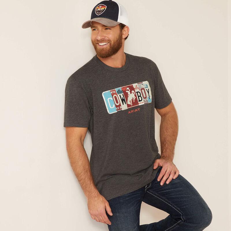Ariat Men's License Plate Cowboy Short Sleeve T-Shirt