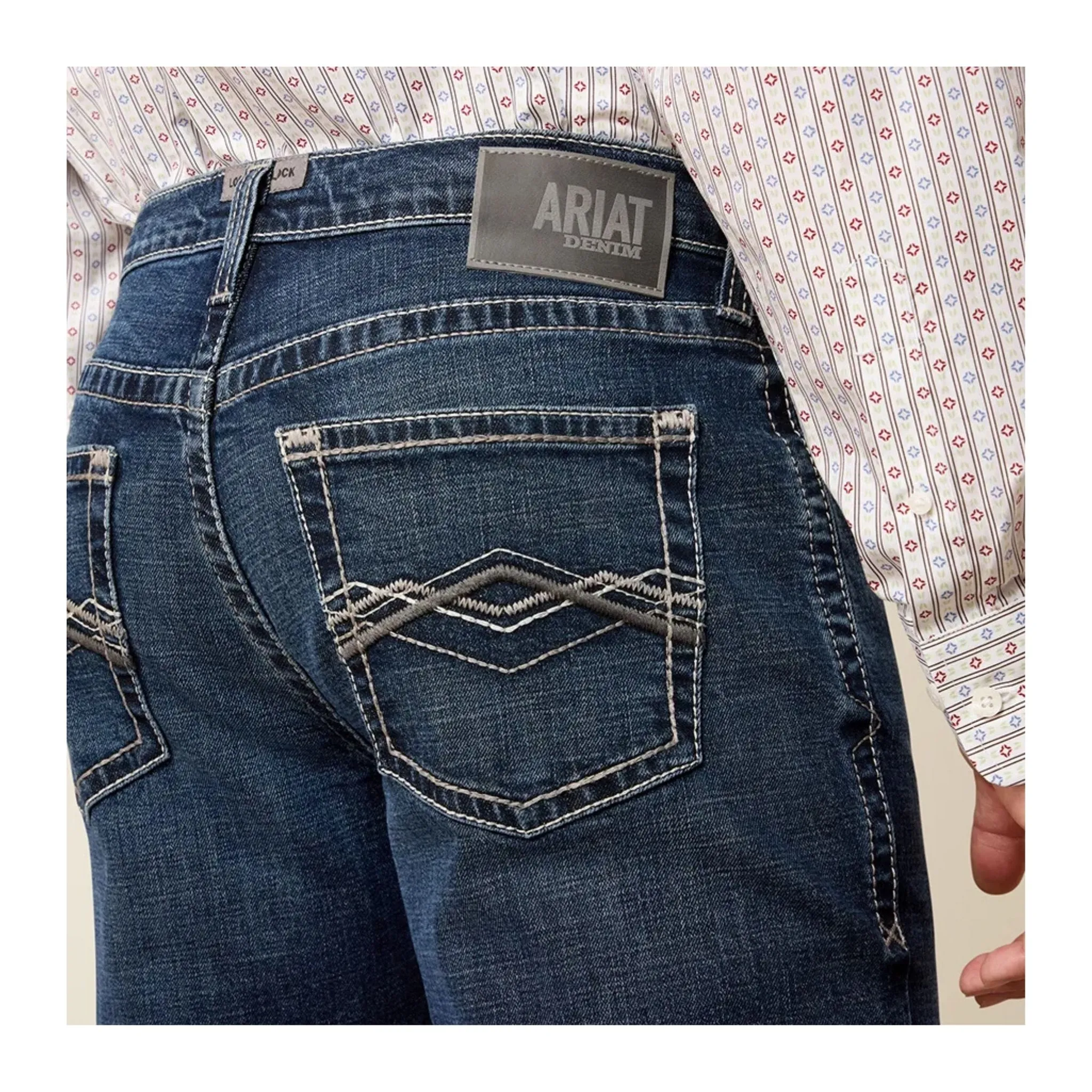 Ariat Men's M4 Relaxed Landon Straight Leg Jeans - Image 3