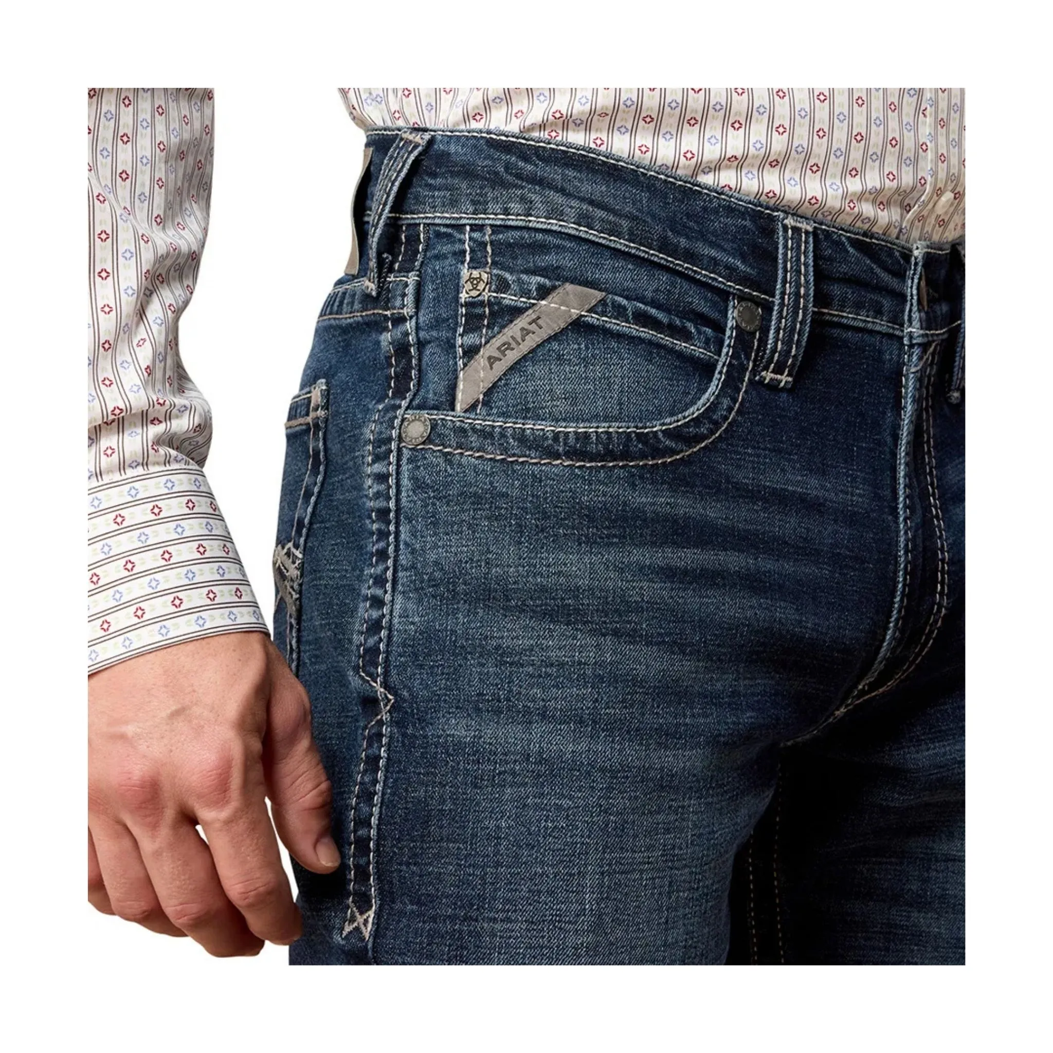 Ariat Men's M4 Relaxed Landon Straight Leg Jeans - Image 4