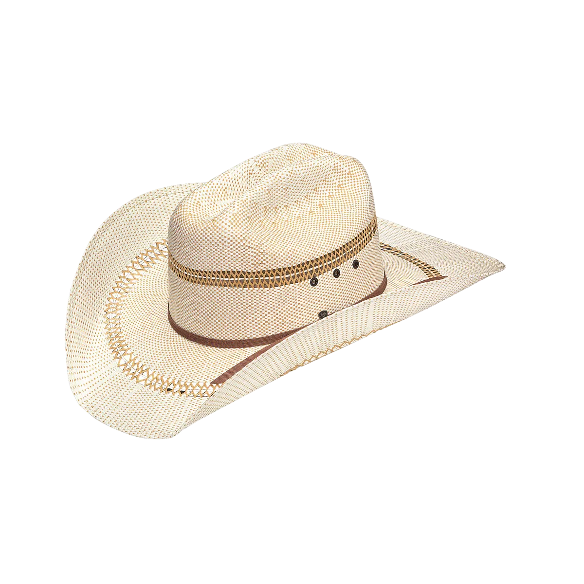 Ariat Unisex Bangora 2-Cord Tan Straw Cowboy Hat