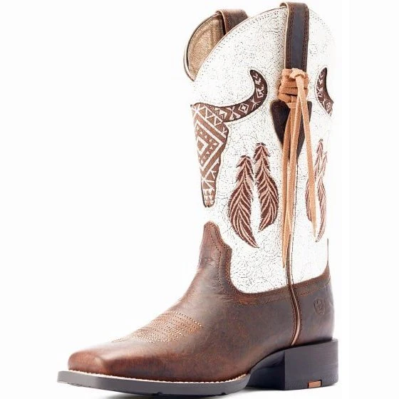 Ariat Women’s Cowgirl Boots 11" Round Up Southwest Stretchfit Clearance
