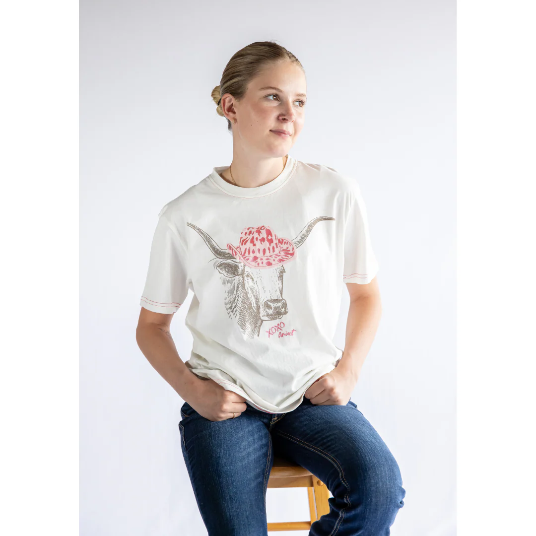 Ariat Women's Glamoorous T-shirt Cloud Dancer - Image 2