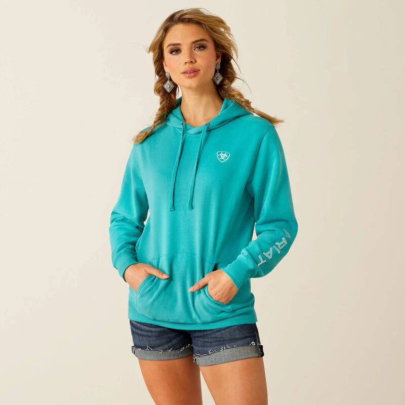 Ariat Women's Logo 2.0 Hoodie Latigo Bay - CLEARANCE