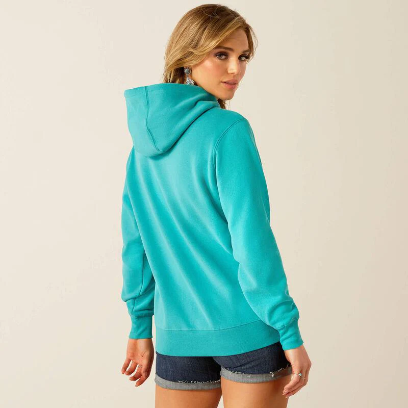 Ariat Women's Logo 2.0 Hoodie Latigo Bay - CLEARANCE - Image 2