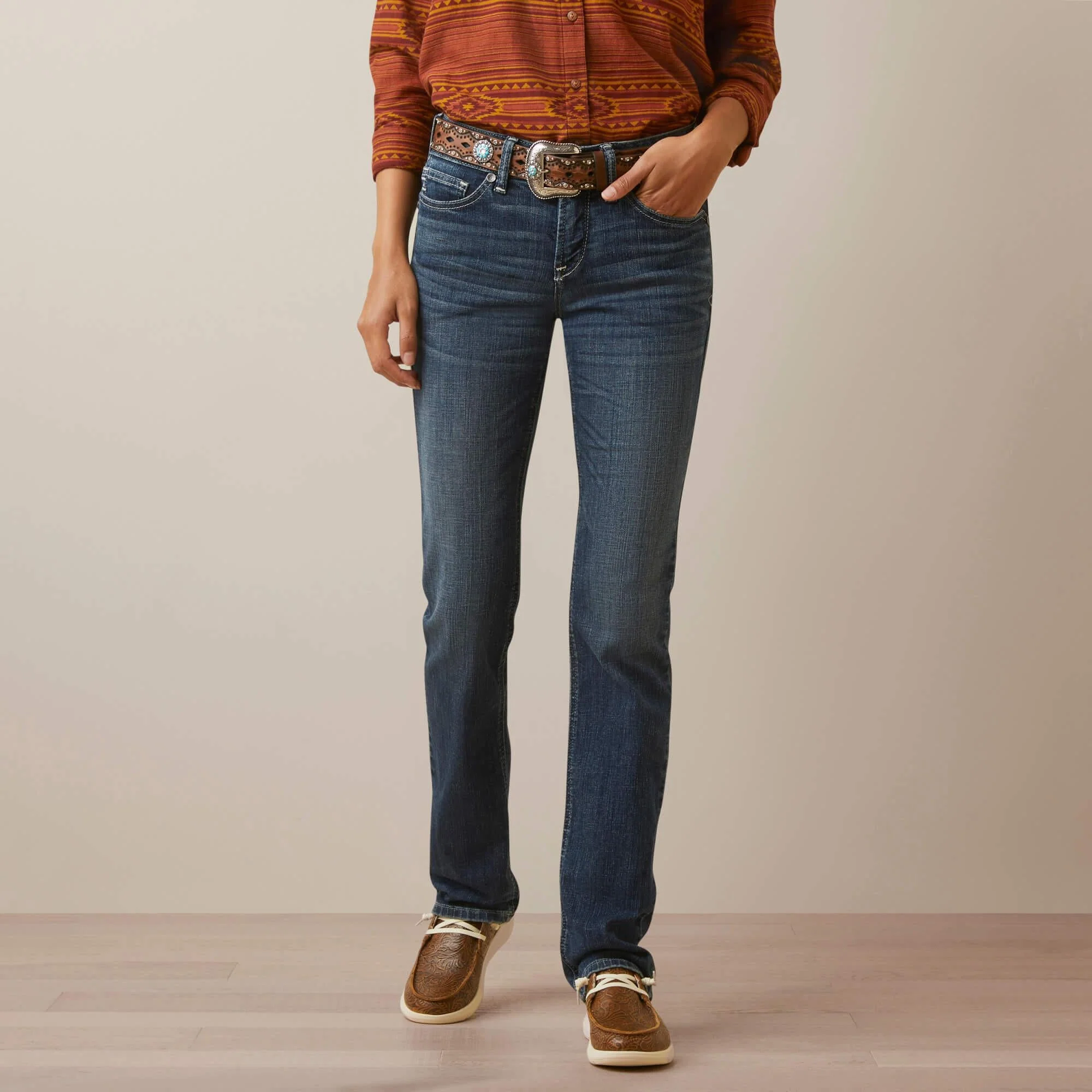 Ariat Women's R.E.A.L Perfect Rise Madyson Straight Leg Jean - CLEARANCE - Image 6