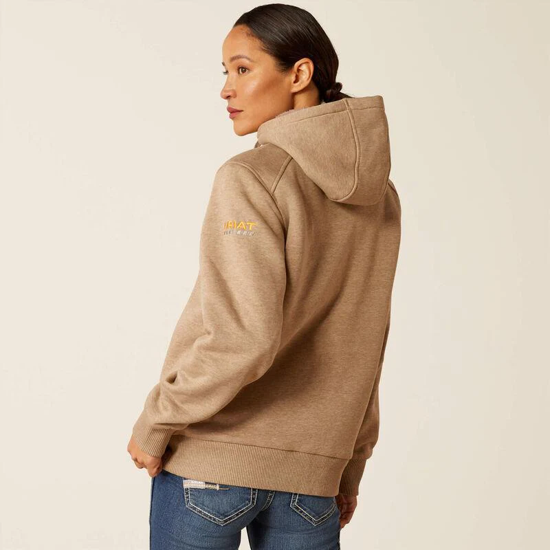 Ariat Women's Rebar All-Weather Sherpa Full Zip Hoodie - Image 3
