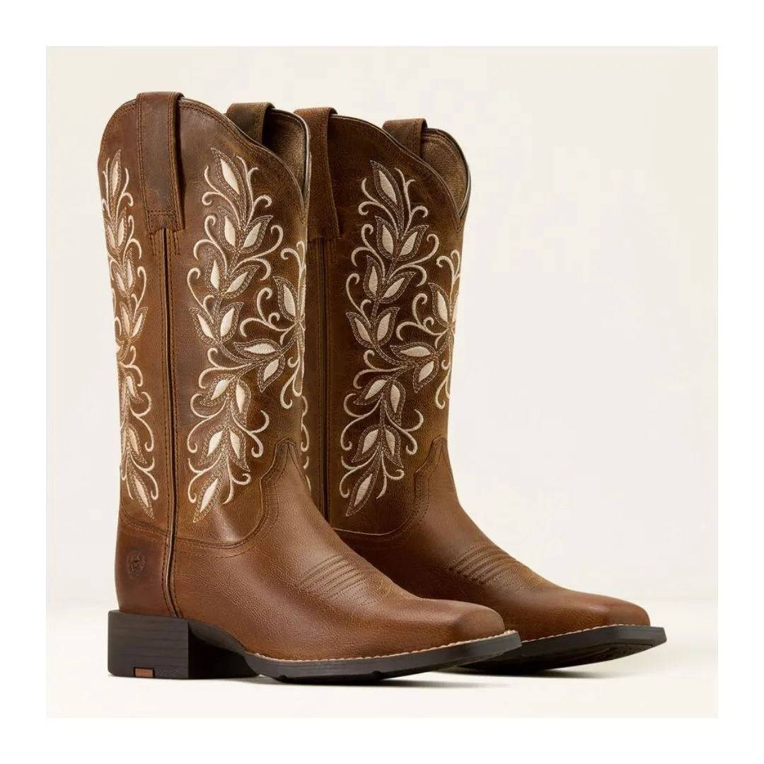Ariat Women's Round Up Holly Wide Square Toe Boot