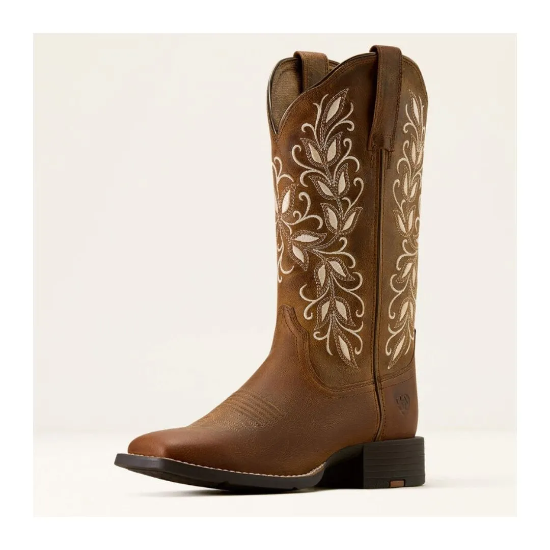 Ariat Women's Round Up Holly Wide Square Toe Boot - Image 2