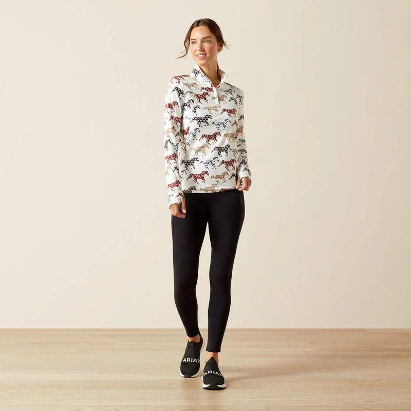 Ariat Women's Lowell 3.0 1/4 Zip Baselayer - Image 3