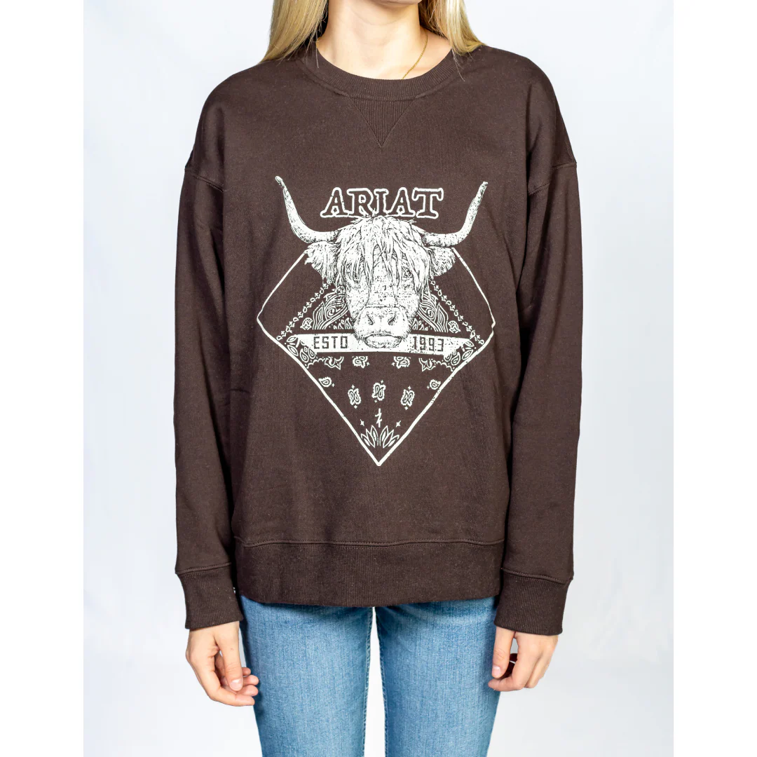 Ariat Women's Taurus Oversized Crew Sweatshirt - Image 2