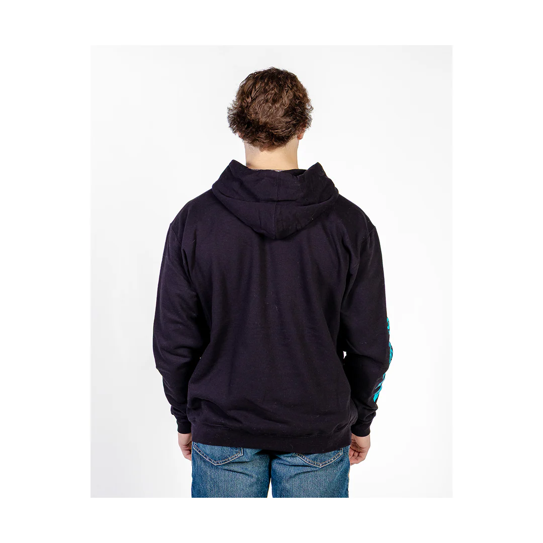 Baredown Brand Hoodie Cow Poke Teal Logo - Image 5