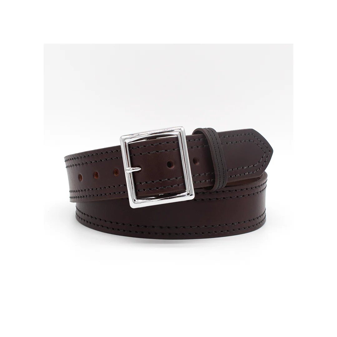 Boston Leather 1.75″ 10-12 OZ, Garrison Belt With 4 Row Stitching - Image 3