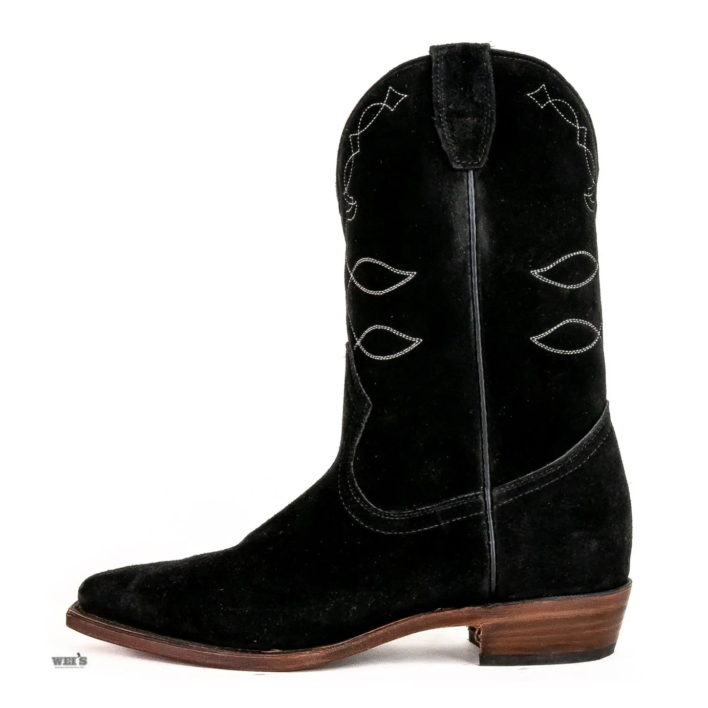 Boulet Women's Western Boots 12" Suede J Toe Semi Walking Heel - Clearance - Image 5