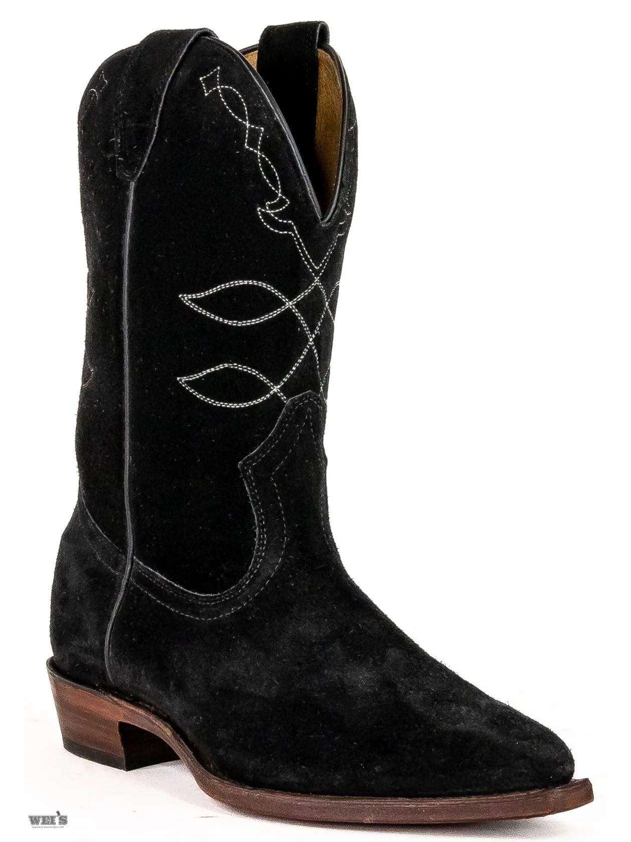 Boulet Women's Western Boots 12" Suede J Toe Semi Walking Heel - Clearance - Image 9