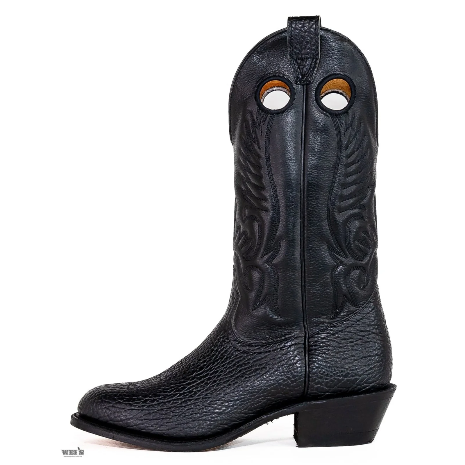 Boulet Men's Cowboy Boots 15" Bullhide / Cowhide Cowboy Heel U Toe - Image 3