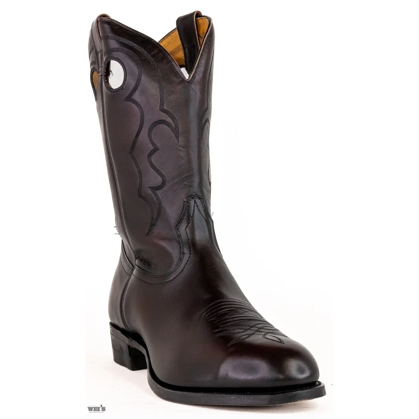 Boulet Men's Cowboy Boots 13" Cody Snyder Cowhide Roper Heel U Toe - Image 2
