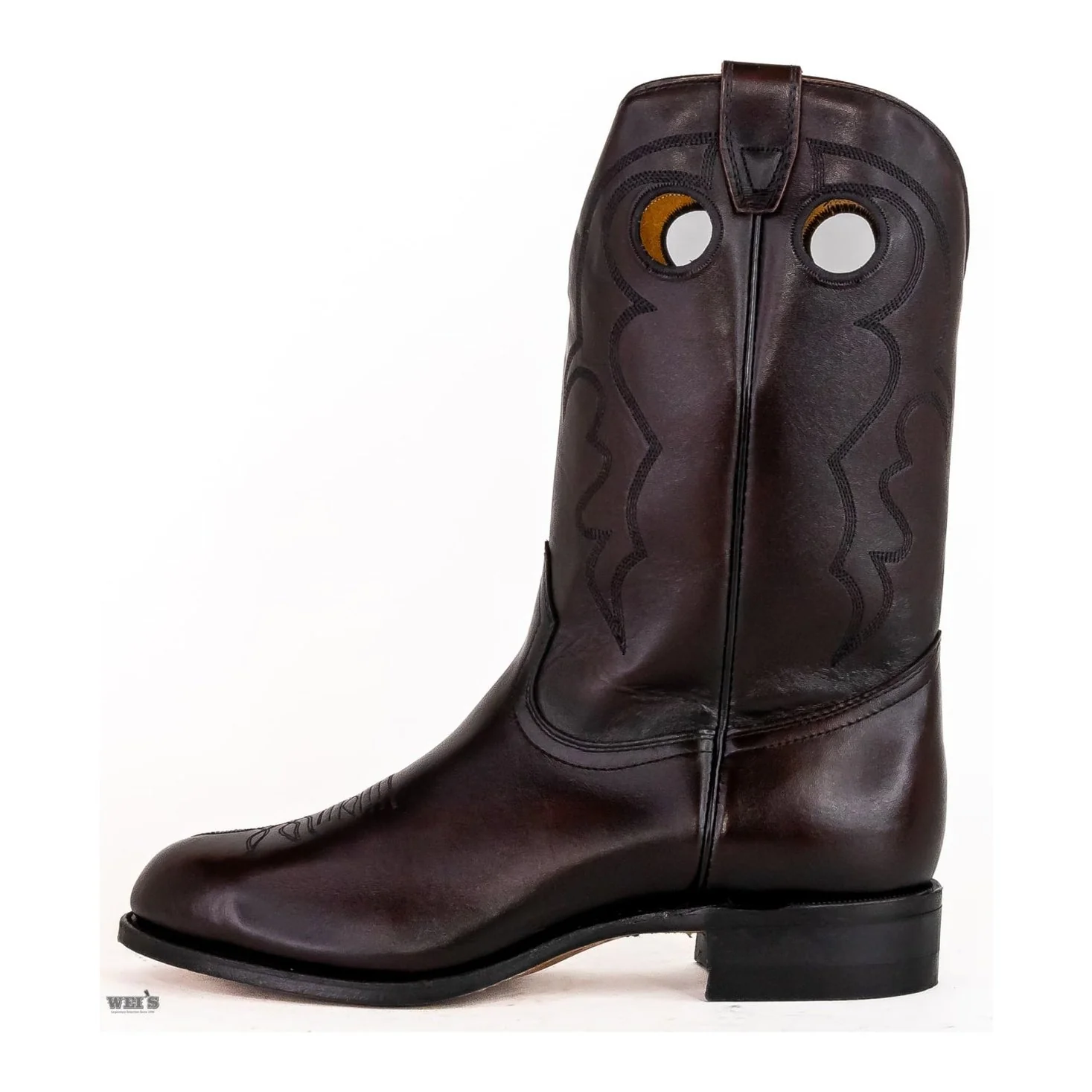 Boulet Men's Cowboy Boots 13" Cody Snyder Cowhide Roper Heel U Toe - Image 3
