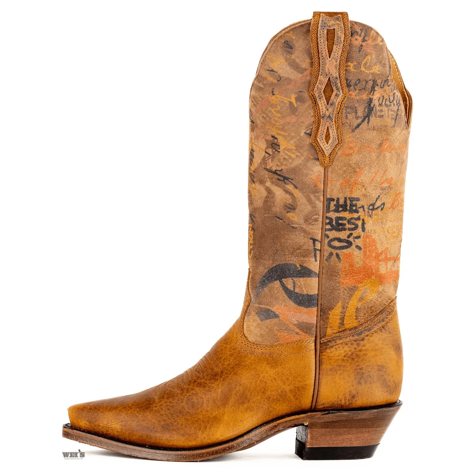 Boulet Women's Cowgirl Boots 11" Bullhide Fashion Snip J Toe Cowboy Heel - Image 3