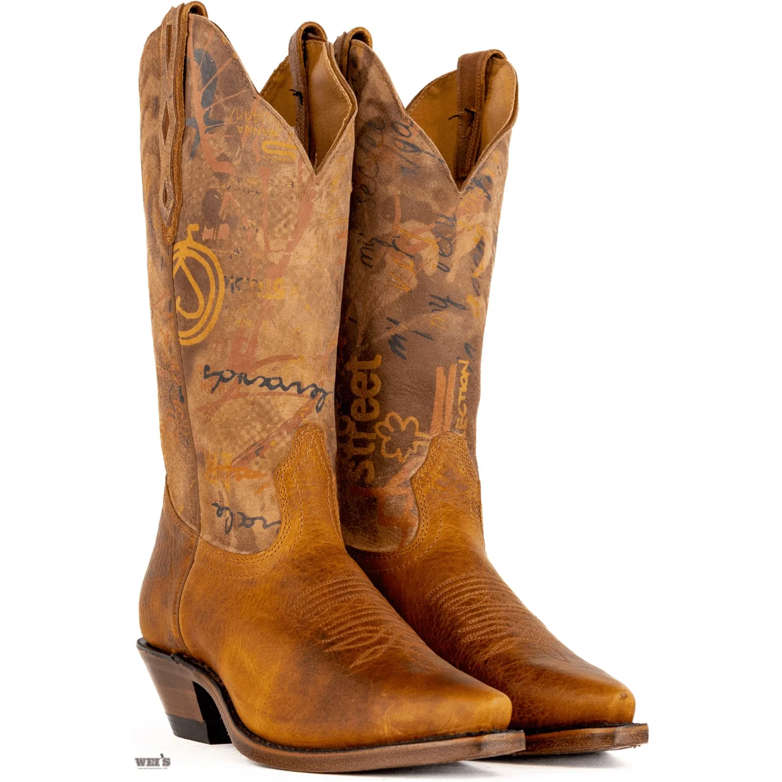 Boulet Women's Cowgirl Boots 11" Bullhide Fashion Snip J Toe Cowboy Heel - Image 4