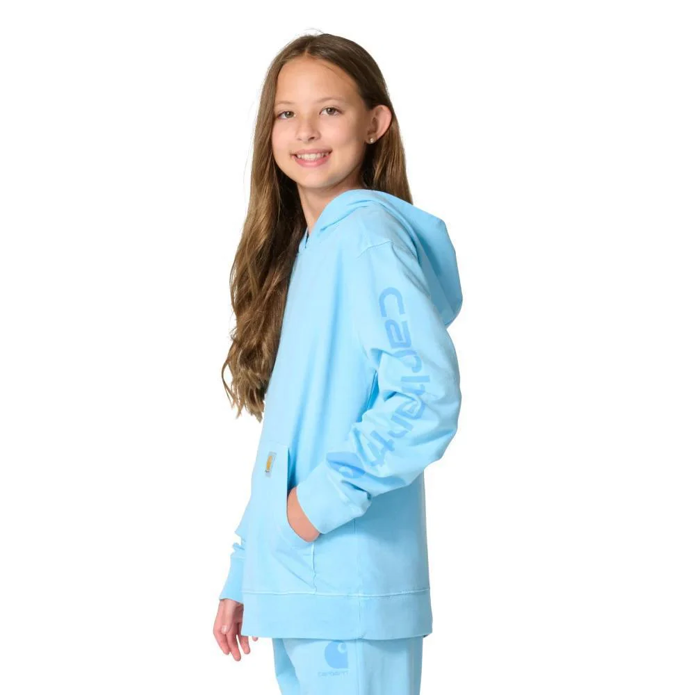 Carhartt Girl's Long-Sleeve Garment Dye Sweatshirt