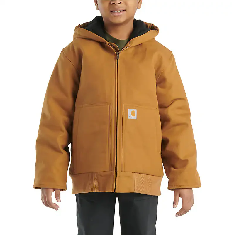 Carhartt Kid's Flannel Quilted Lined Active Jacket - Image 4