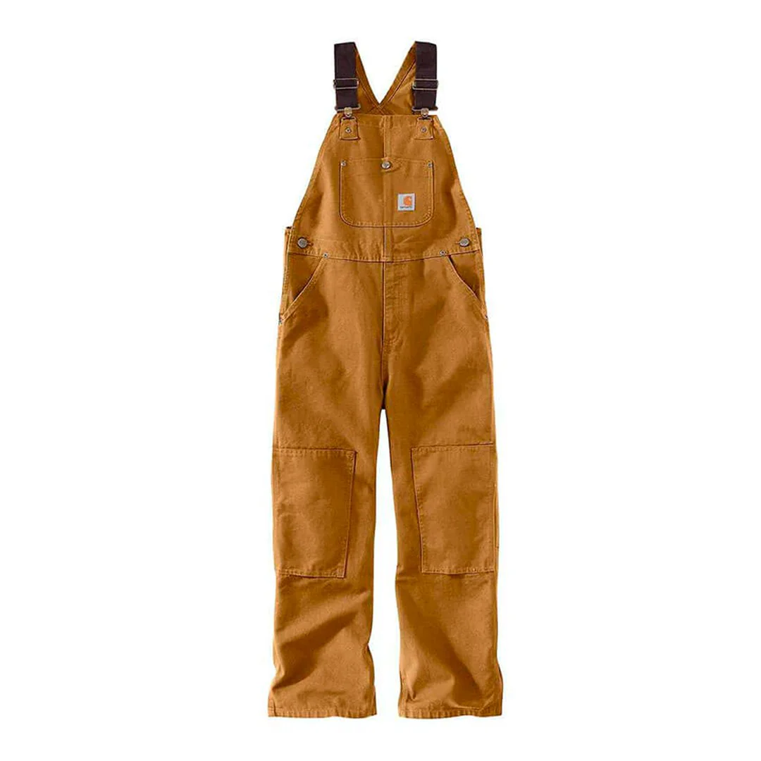 Carhartt Kid's Unisex Loose Fit Duck Insulated Bib Overall - Image 2