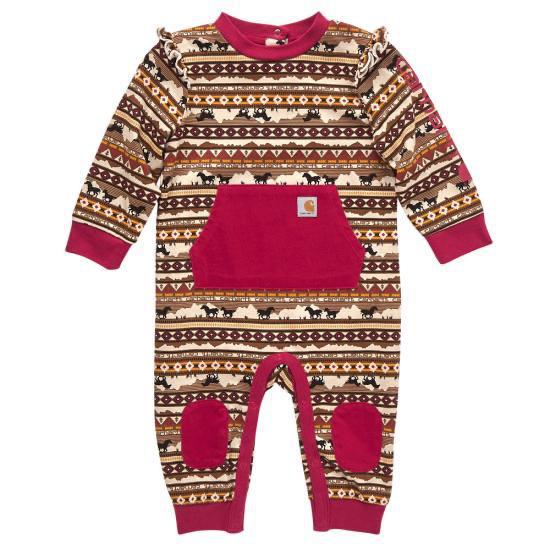 Carhartt Little Girl's Long Sleeve Printed Coverall - CLEARANCE