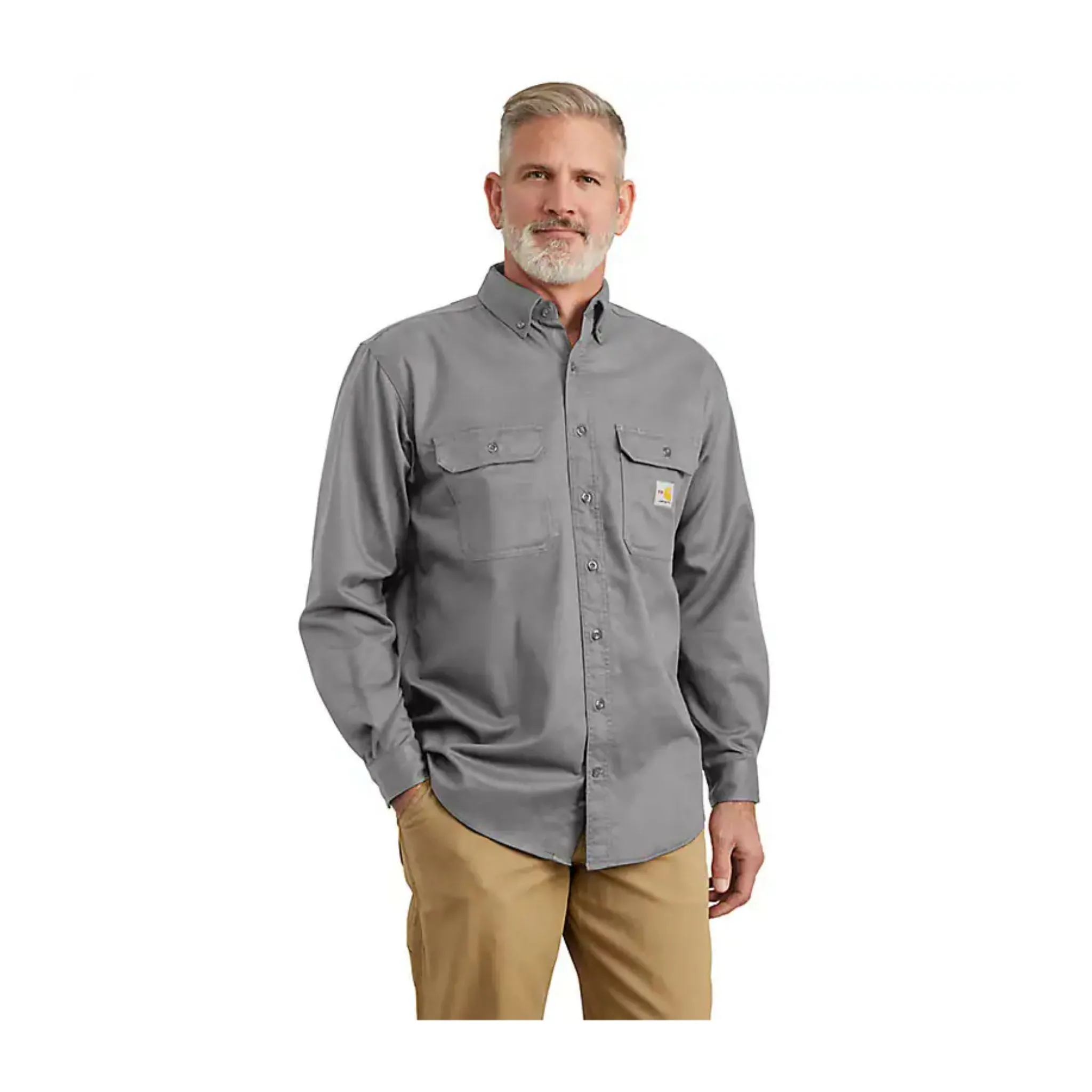 Carhartt Men’s Shirt Flame Resistant CAT-2 Twill Shirt - Image 4