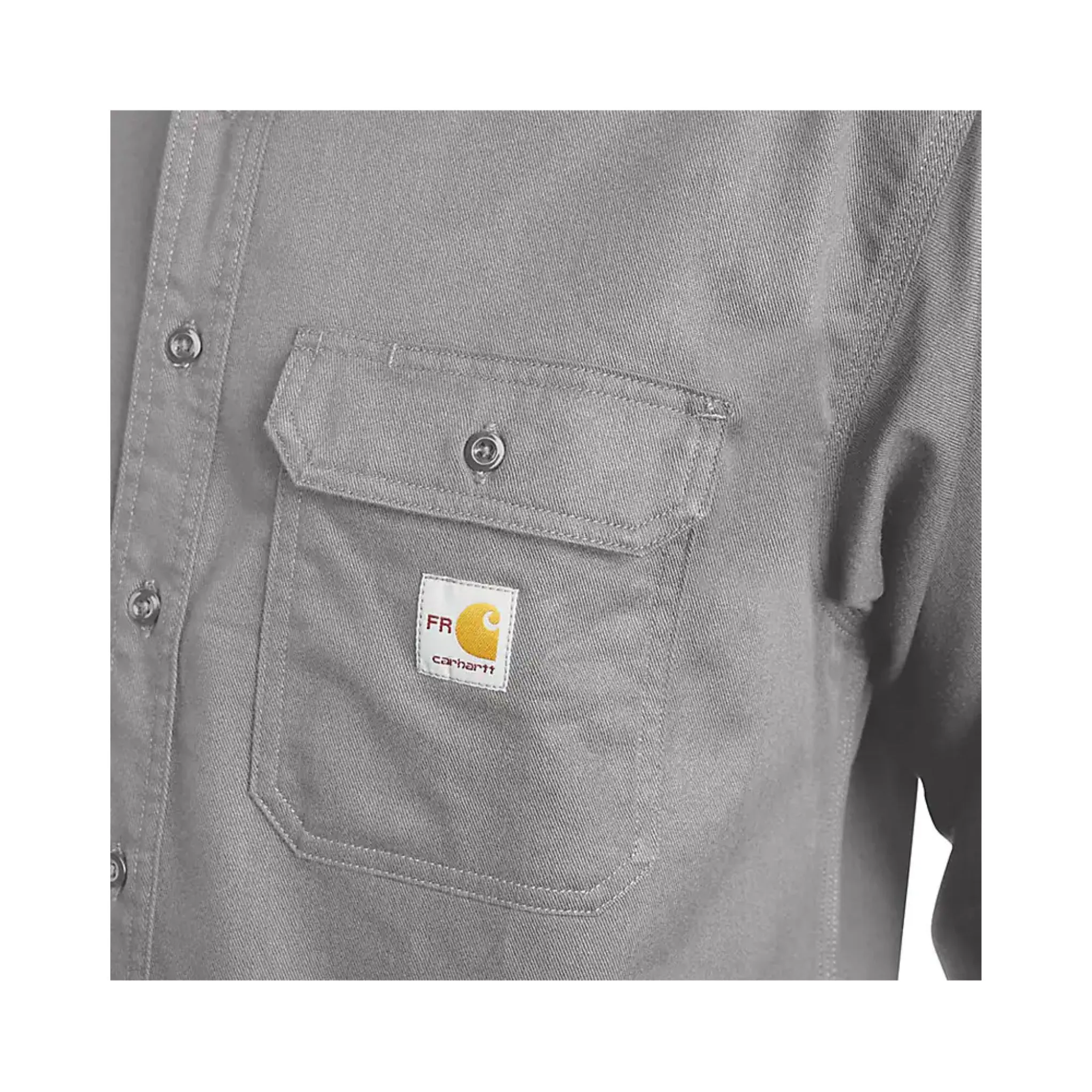 Carhartt Men’s Shirt Flame Resistant CAT-2 Twill Shirt - Image 5