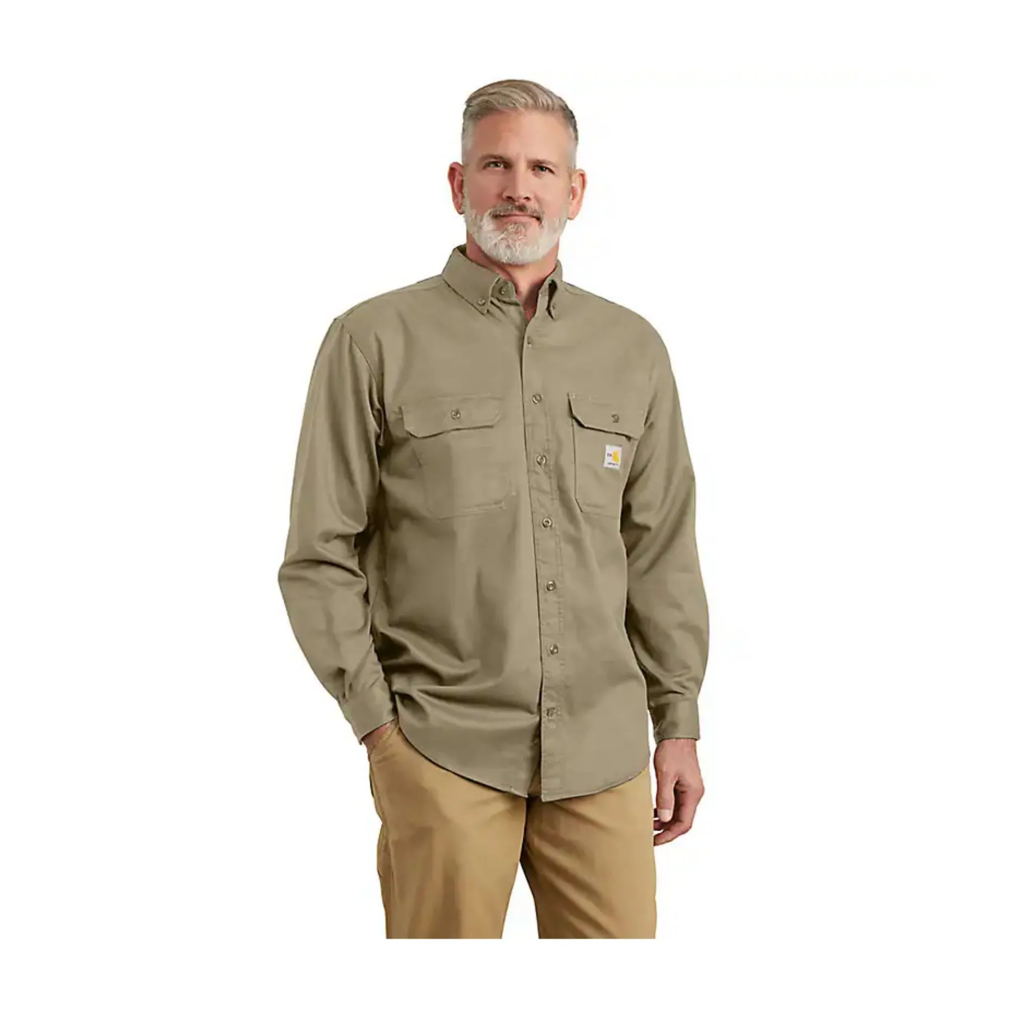 Carhartt Men’s Shirt Flame Resistant CAT-2 Twill Shirt - Image 6