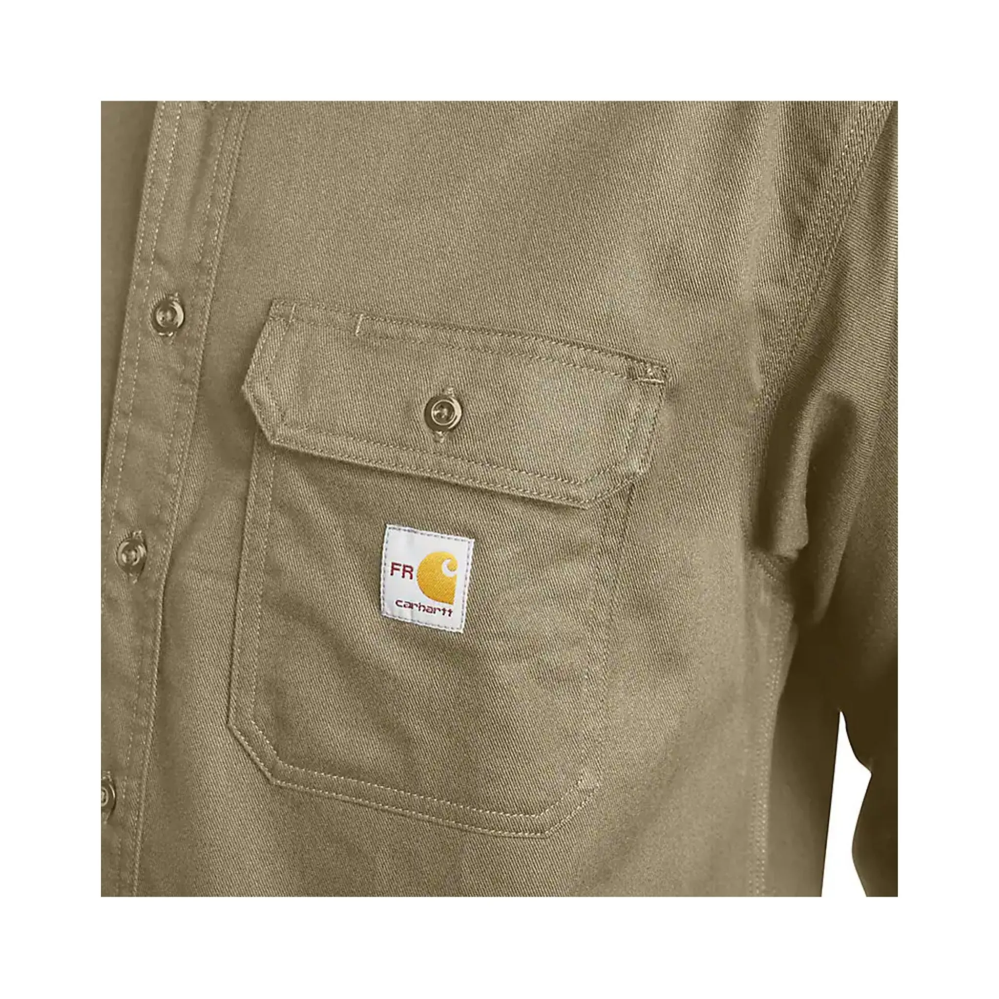 Carhartt Men’s Shirt Flame Resistant CAT-2 Twill Shirt - Image 7
