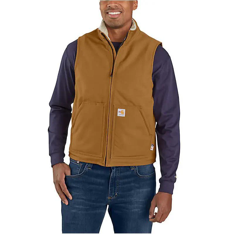 Carhartt Men's Flame Resistant Duck Sherpa Lined Vest