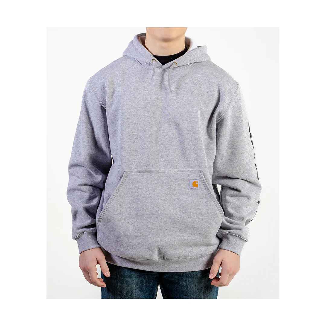 Carhartt Men's Hoodie Loose Fit Midweight Logo Sleeve Pullover - Image 11