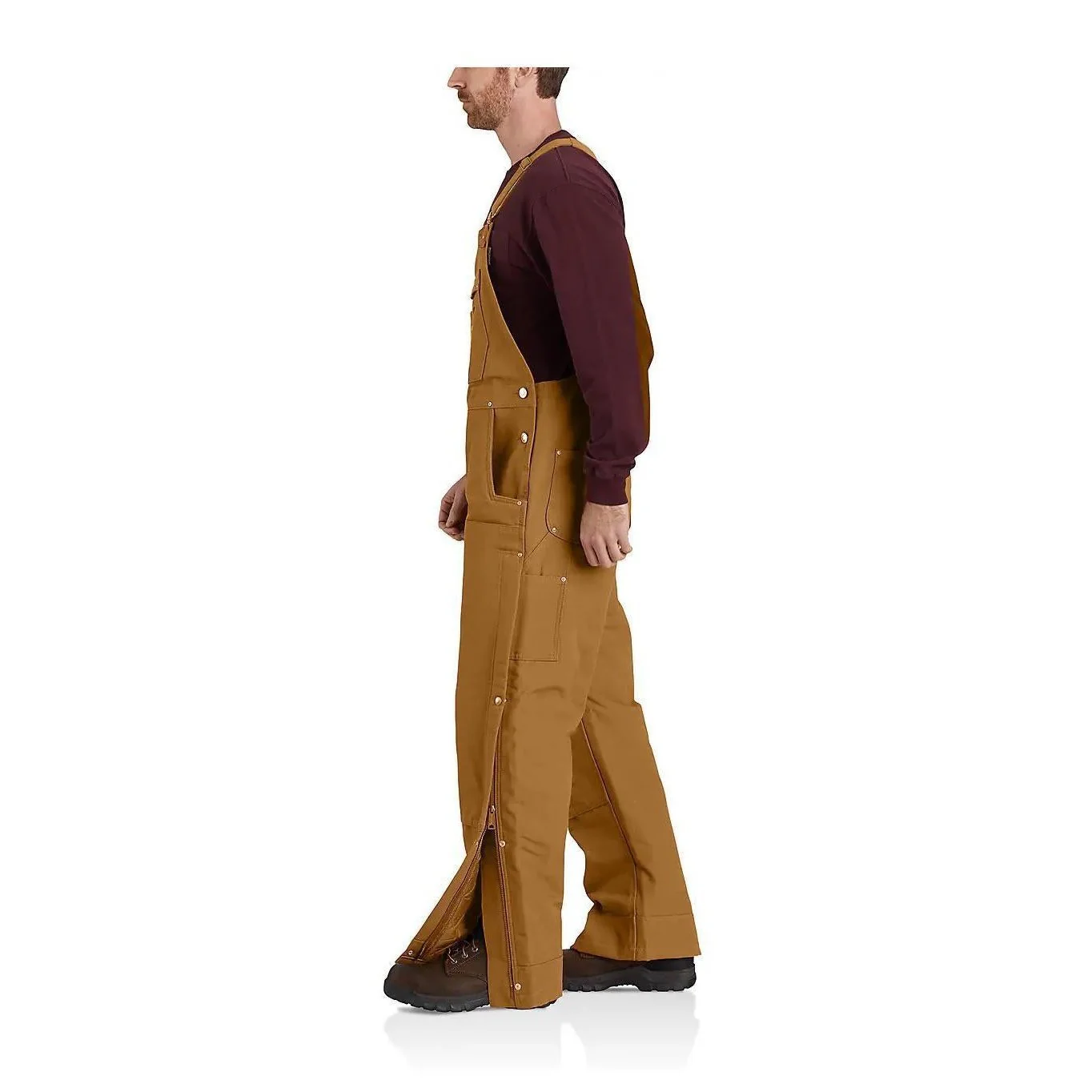 Carhartt Men's Loose Fit Firm Duck Insulated Bib-Overall 2 Warmer Rating 104393 - Image 11