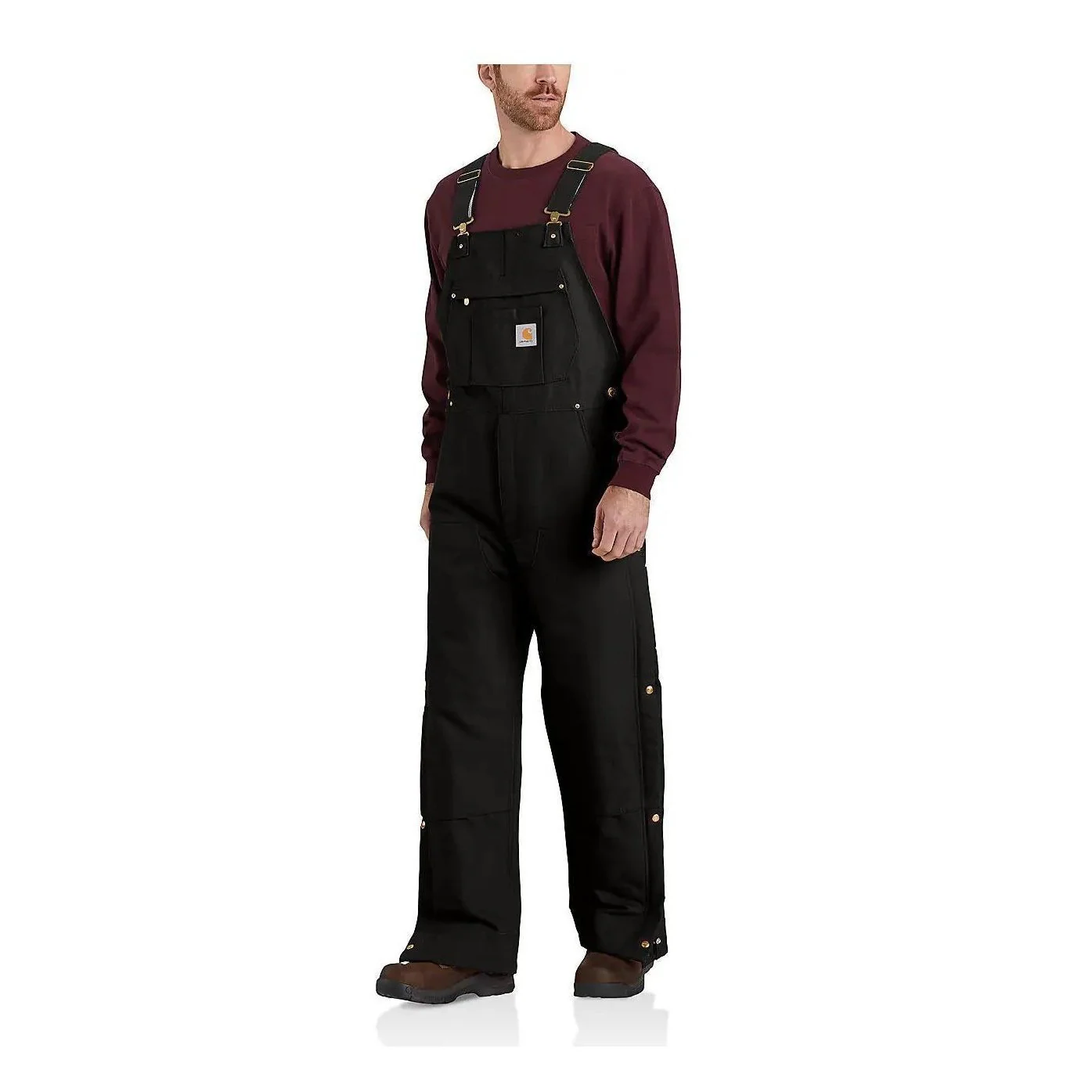 Carhartt Men's Loose Fit Firm Duck Insulated Bib-Overall 2 Warmer Rating 104393 - Image 20