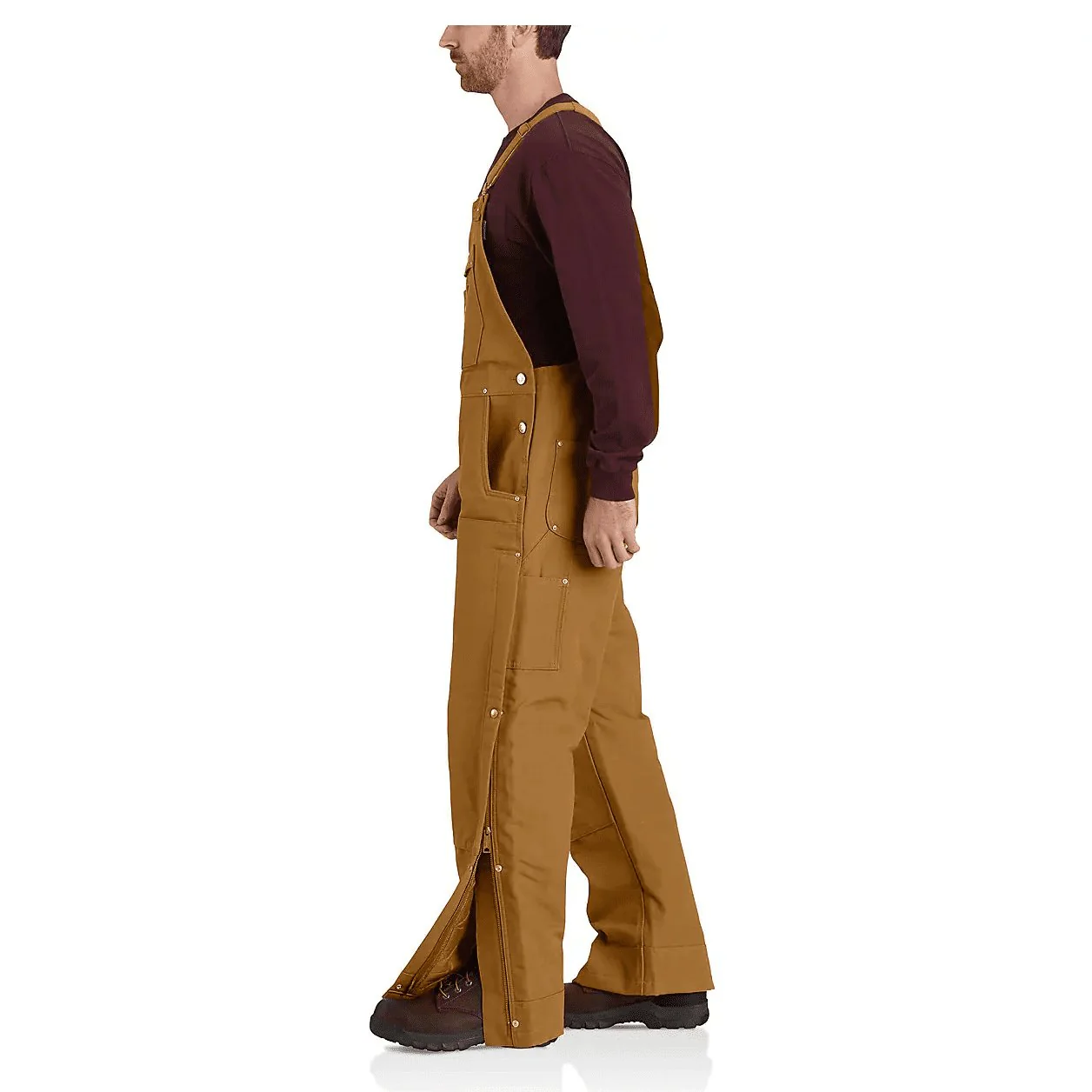 Carhartt Men's Loose Fit Firm Duck Insulated Bib-Overall 2 Warmer Rating 104393 - Image 6