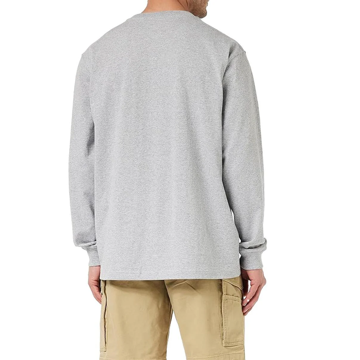 Carhartt Men's Loose Fit Heavyweight Long Sleeve T-Shirt With Pocket - Image 2