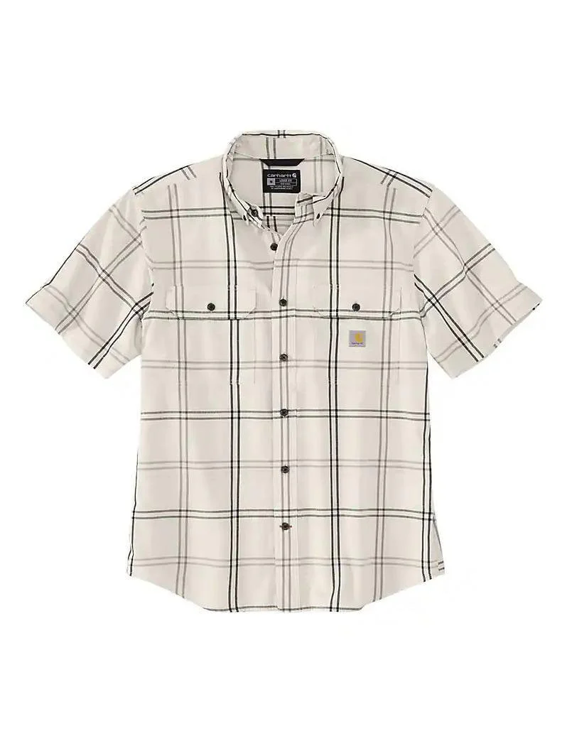 Carhartt Men's Loose Fit Midweight Short-Sleeve Plaid Shirt