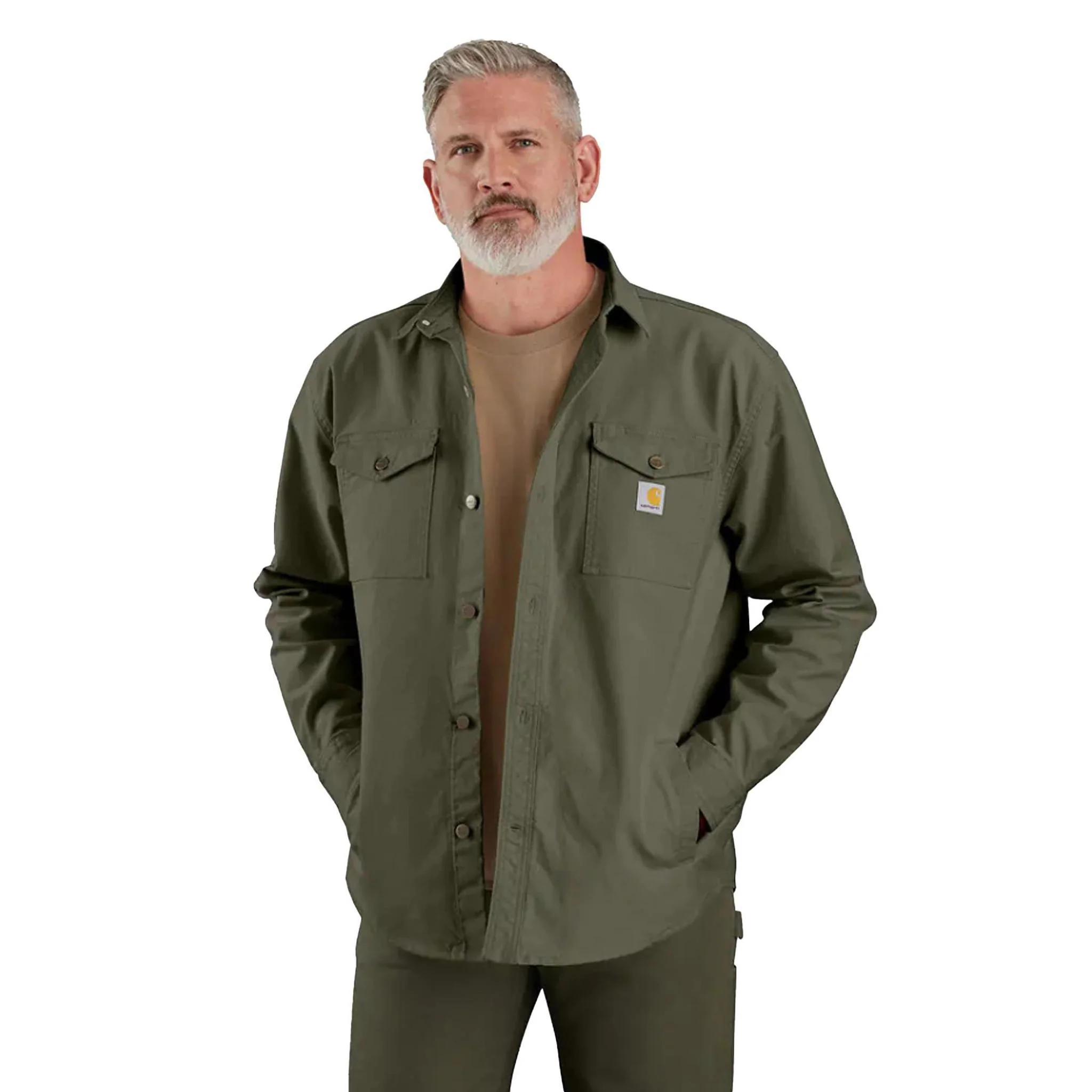 Carhartt Men's Montana Rugged Flex Loose Fit Heavyweight Duck Shirt Jac - Image 3